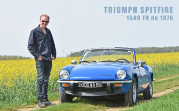 Portrait : Michaël et sa Triumph Spitfire